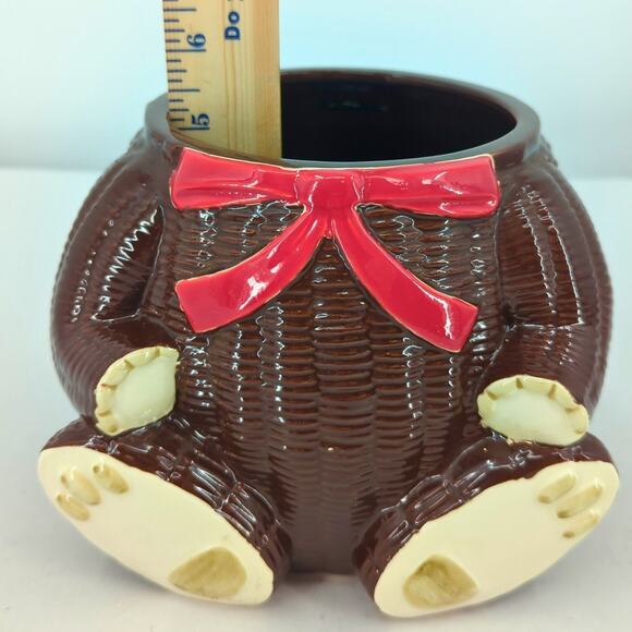 VTG 1979 OTAGIRI Bear Cookie Jar & Sugar Jar Set Ceramic Japan Handpainted - Picture 8 of 16